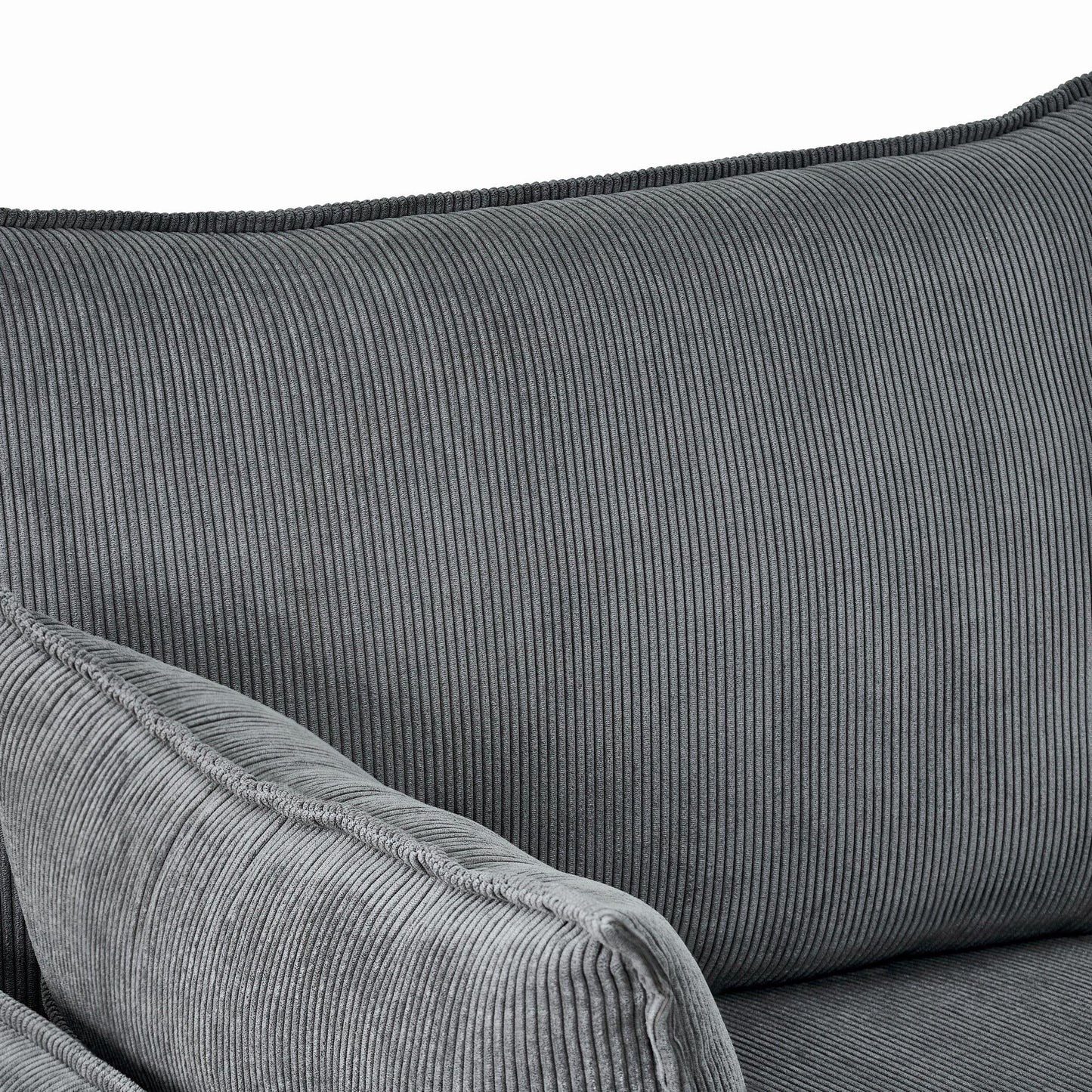 Comfy Oversized Chaise Lounge Chair With Ottoman And Storage