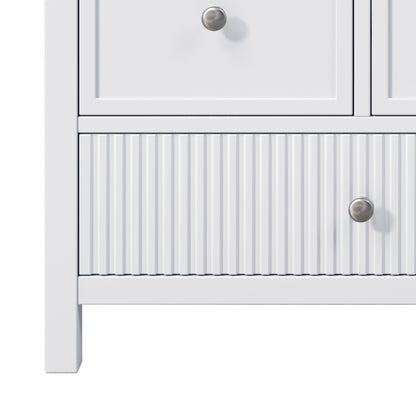 Bathroom Vanity With Separate Sink, Soft Close Doors And 4 Drawers