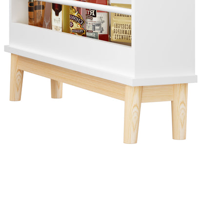 Wall Mounted Bookshelf, 3 Front Facing Display Shelves For Toddler Bedroom - White