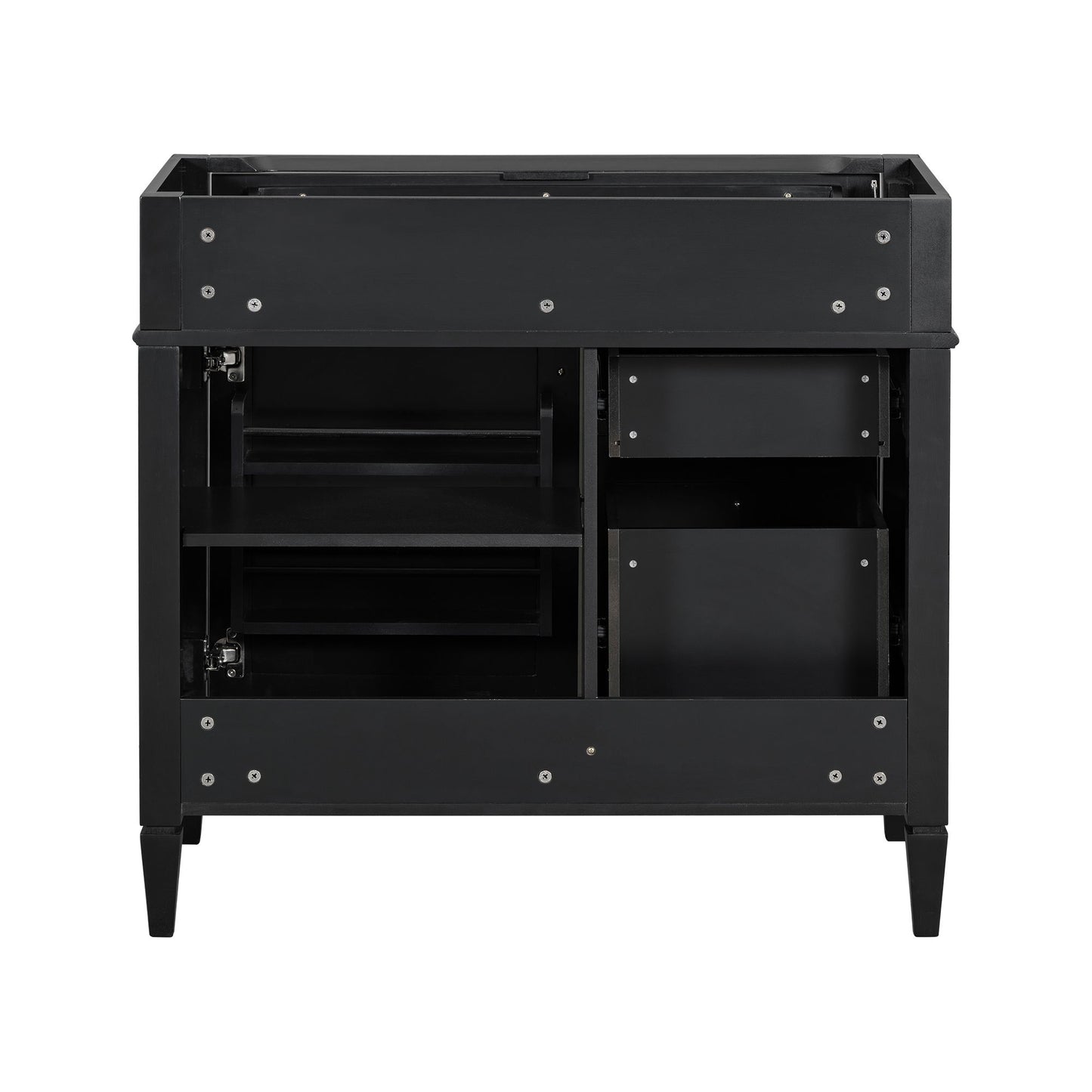 Bathroom Vanity With 2 Drawers And Tip-Out Drawer, Storage Cabinet