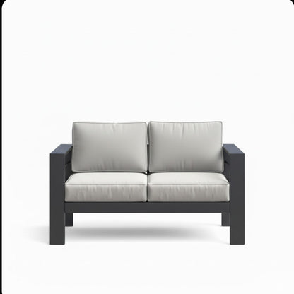All-Weather Patio Loveseat With Thick Cushions