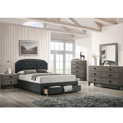 Bedroom Chest Of Drawers With 4 Drawer Storage - Gray / Gray