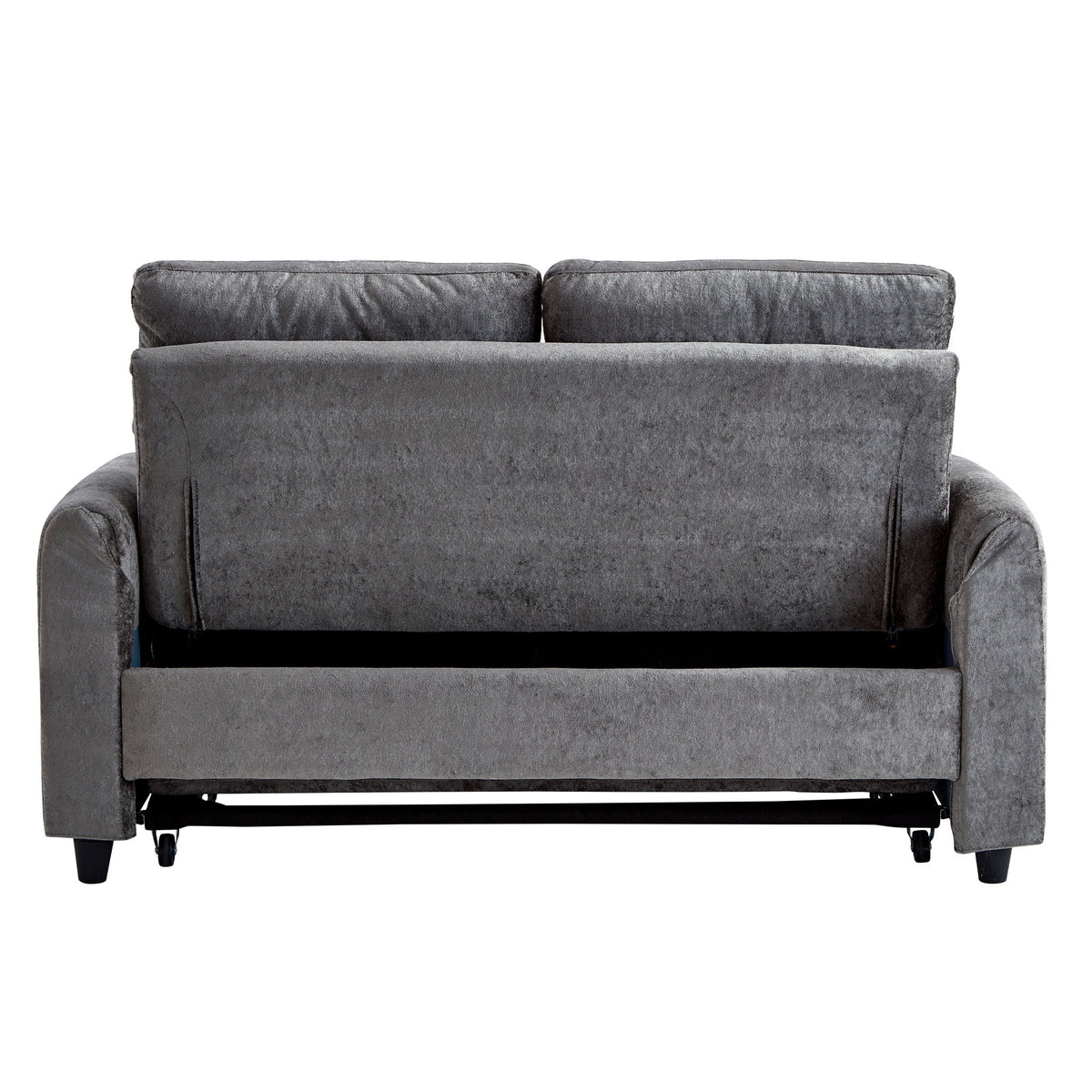 Pull Out Sofa Bed With Adjustable 3 Position Backrest, USB Charging Ports, Side Pockets