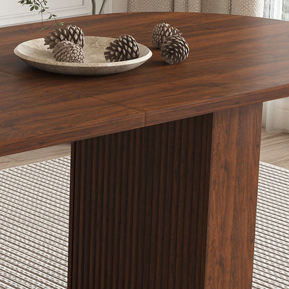 Modern Farmhouse Oval Dining Table With Slim Base