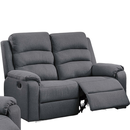 Modern Living Room Set With Manual Recliner