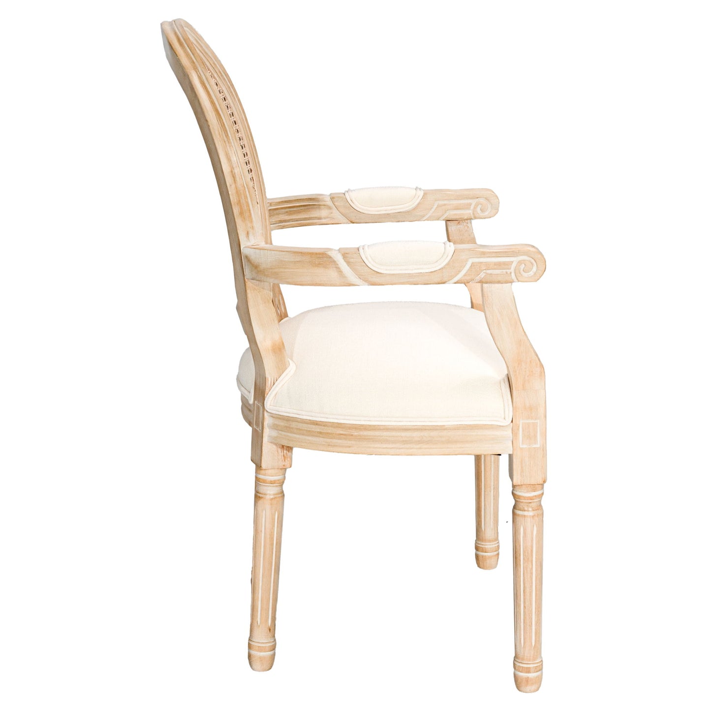 Upholstered Dining Armchair (Set of 2) - Beige