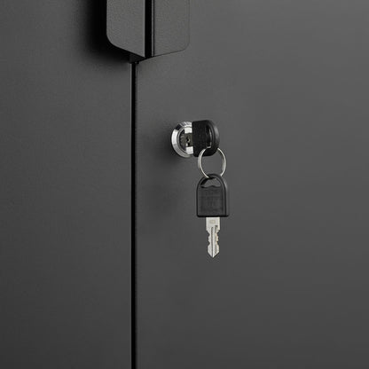 2 Door File Cabinet With Lock, 4 Adjustable Shelves, Heavy-Duty