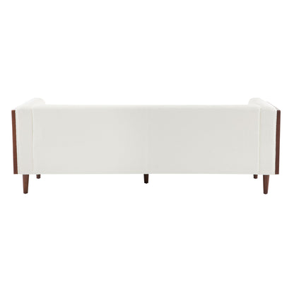 Contemporary 3 Seater Sofa With Tufted Design