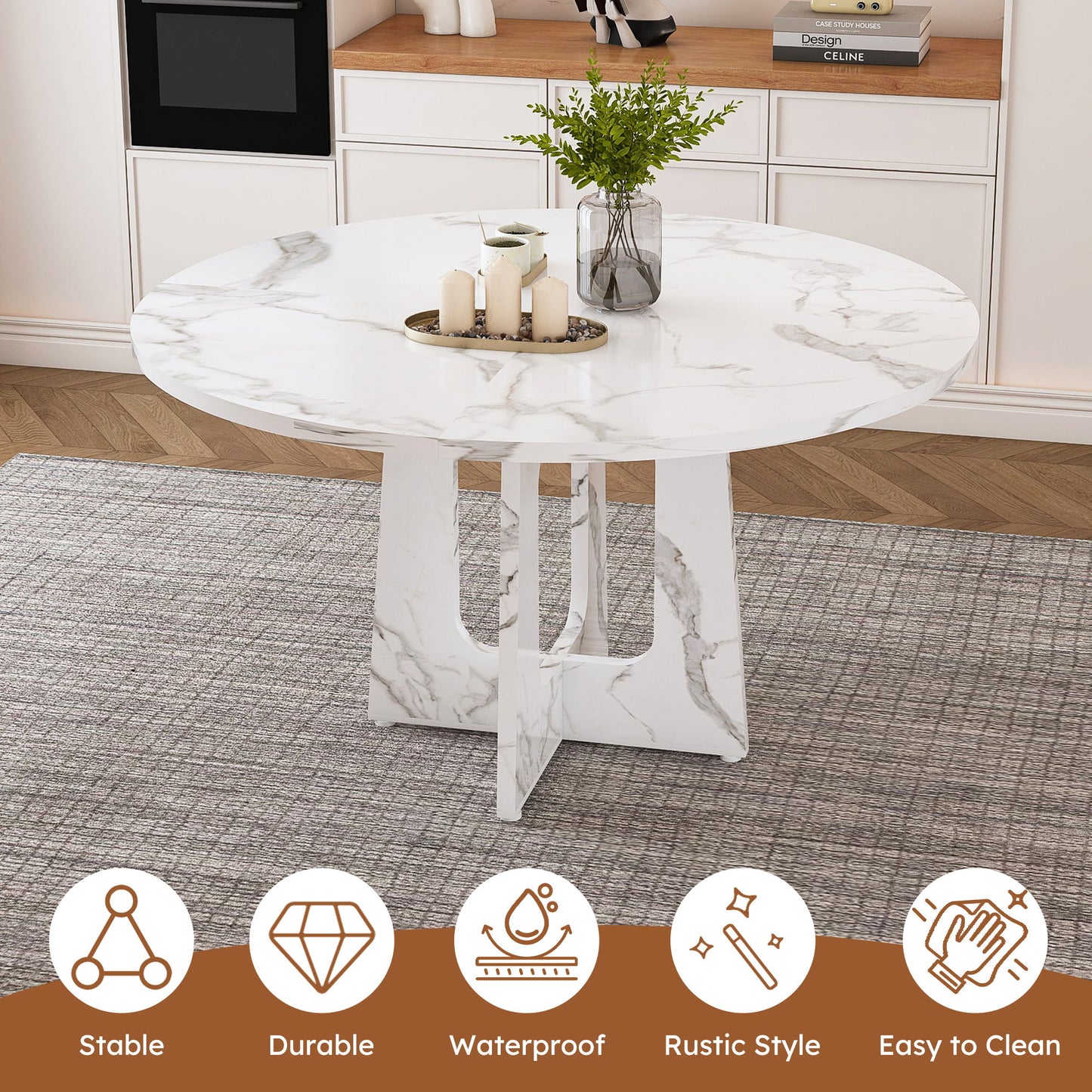 Round Dining Table For 4