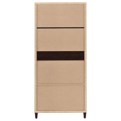 Nestor - 2 Drawer Tall Accent Cabinet With 2 Doors - Rustic