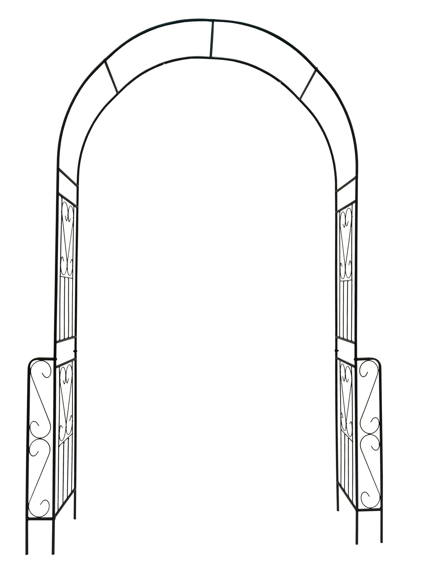 Metal Garden Arch Garden Arbor Trellis Climbing Plants Support Rose Arch Outdoor Arch