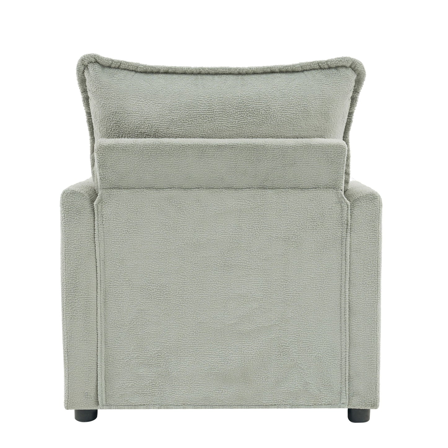 Modern Single Seat Accent Chair With Side Storage Pockets