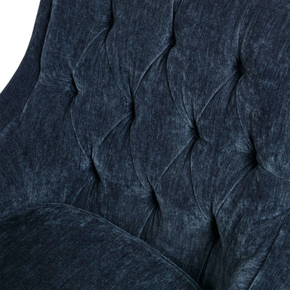 Button Tufted Accent Chair Vintage Style
