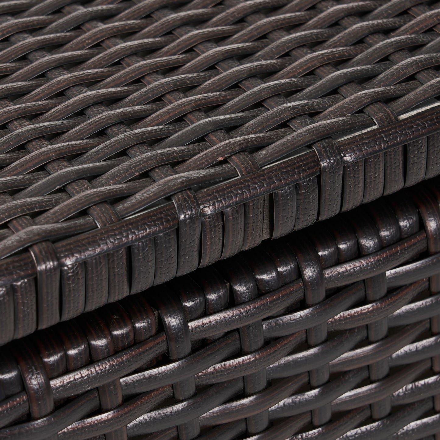 Blake - Wicker Cushion Box - Brown Multi