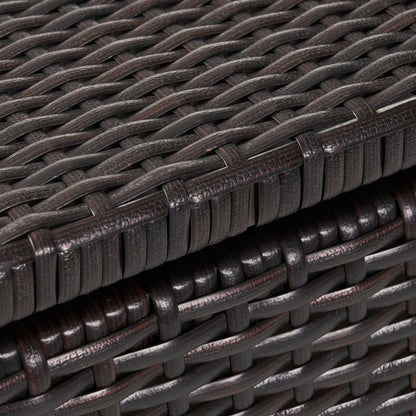 Blake - Wicker Cushion Box - Brown Multi