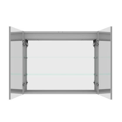 Medicine Cabinet With LED Vanity Mirror, Anti-Fog, Waterproof, Dimmable With Touch Switch