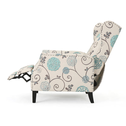Westeros Wing Back Fabric Upholstered Recliner