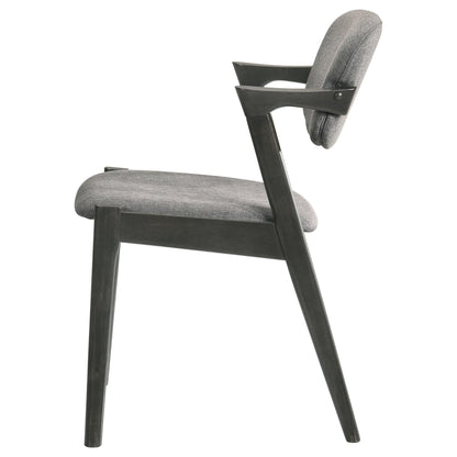 Modern Dining Chair And Zigzag Arm Design (Set of 2)