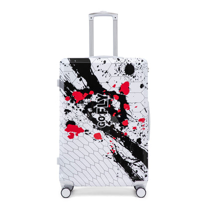 Luggage With Printed Pattern, Combination Lock