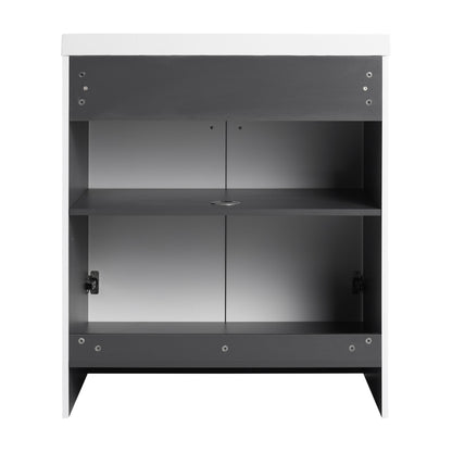 Modern Freestanding Bathroom Vanity With Soft Close Cabinet Doors