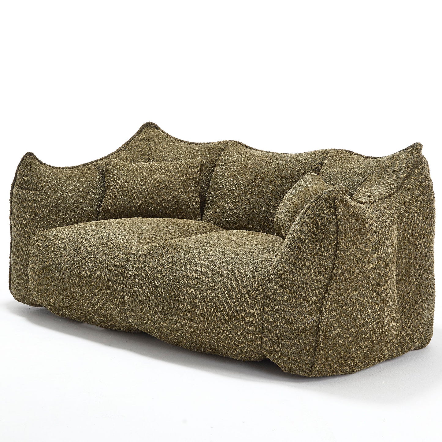 Comfortable Dual Beanbag Chair With High Resilience Foam Core For 2 People