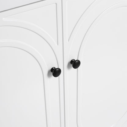 Modern Freestanding Bathroom Vanity With Soft Close Cabinet Doors
