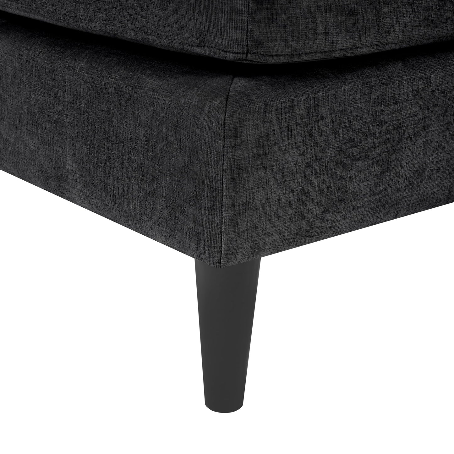 Chaise Lounge Sofa Bed With Dual Layer Armrests For Living Room