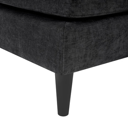 Chaise Lounge Sofa Bed With Dual Layer Armrests For Living Room