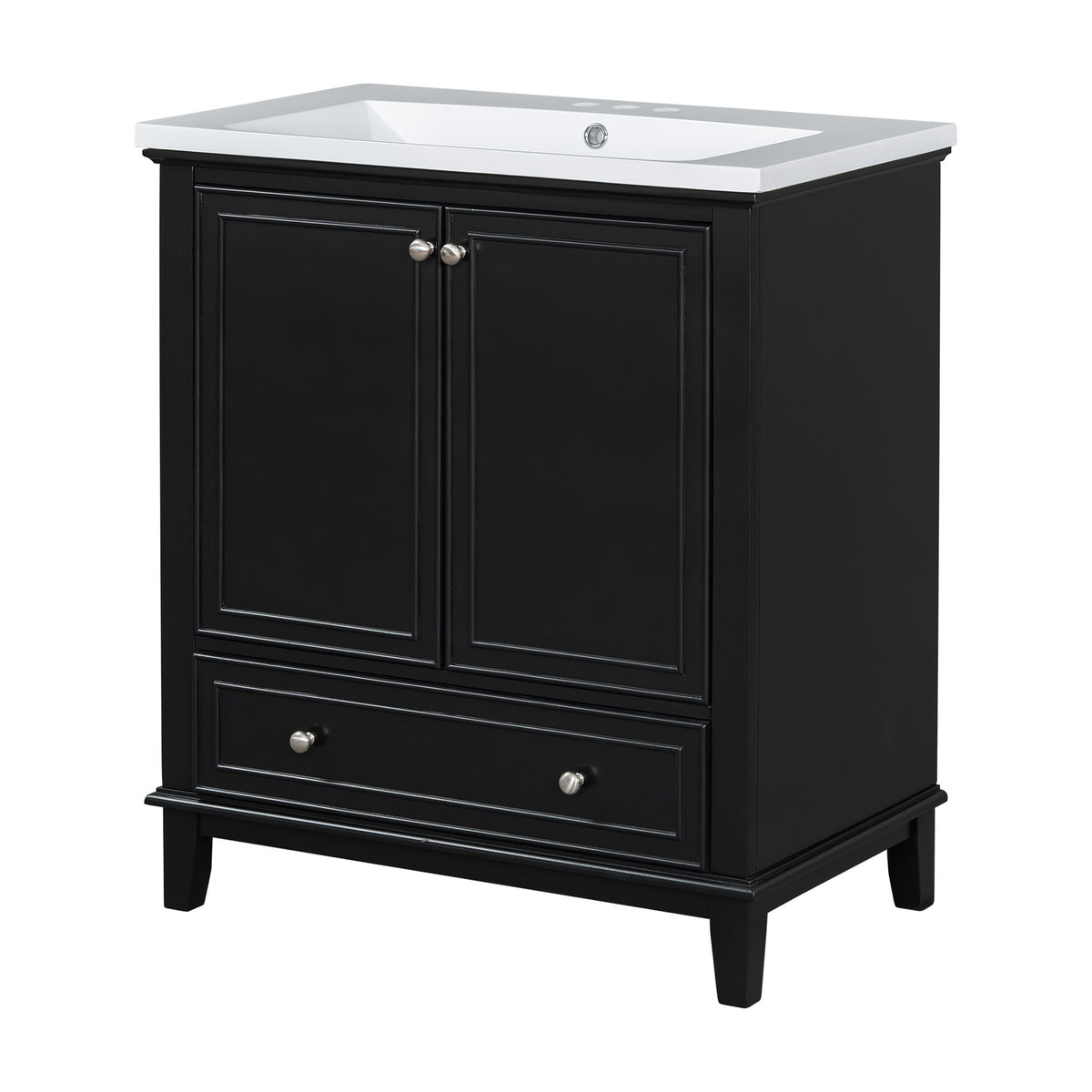 Modern Bathroom Vanity With Sink Combo, Multi Functional Cabinet With Doors And Drawer