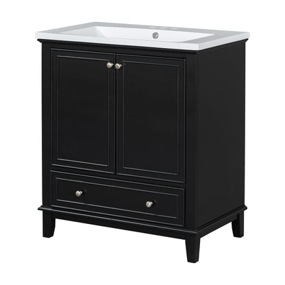Modern Bathroom Vanity With Sink Combo, Multi Functional Cabinet With Doors And Drawer