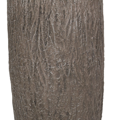 Magnesium Oxide Planter For Outdoor Use - Natural Wood
