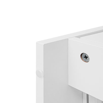 Hollow Pattern 2 Door 3 Drawer Wardrobe, The Collision Of Wood Color, Suitable For Bedrooms And Dressing Rooms - White