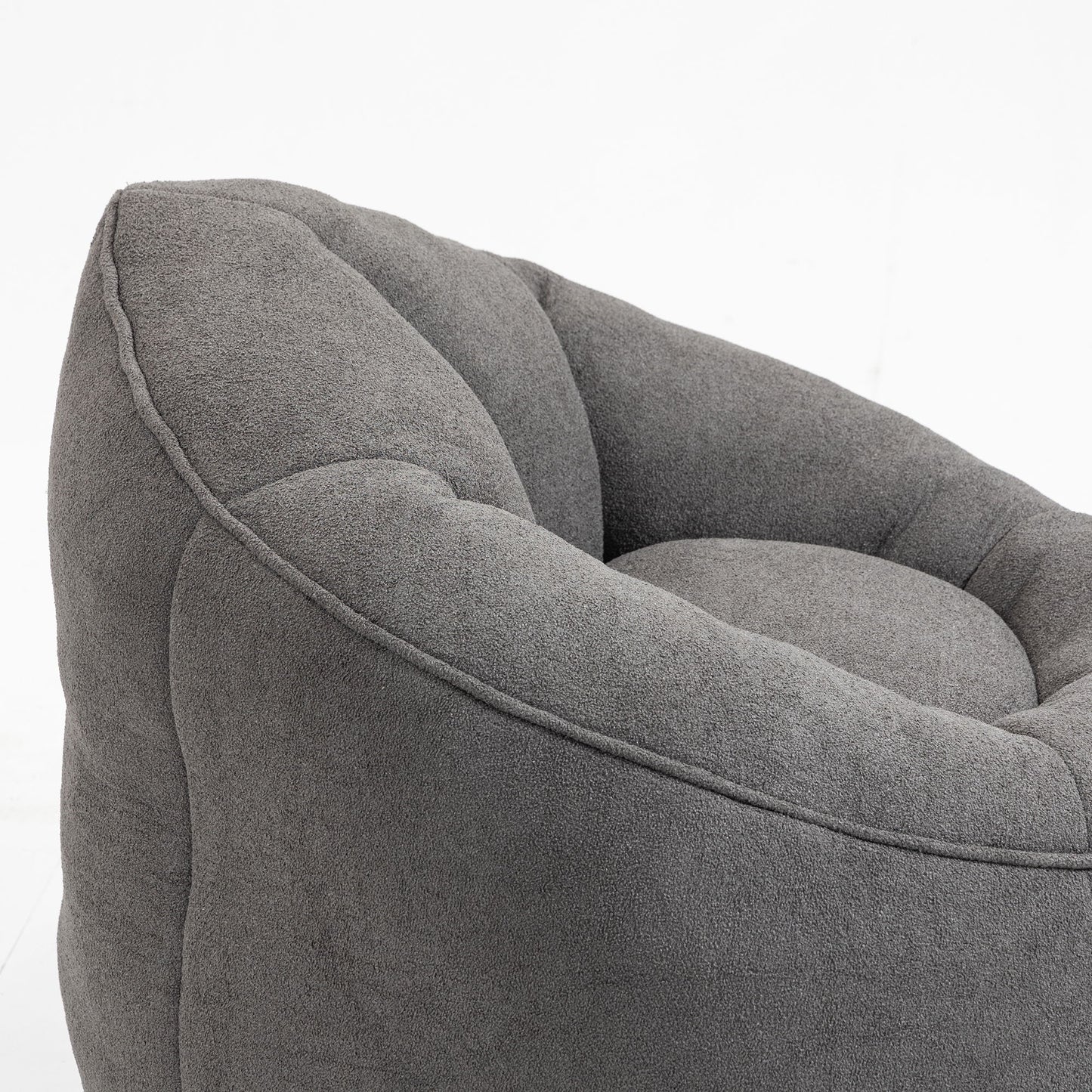 Bedding Bean Bag Sofa Chair High Pressure Foam With Footrest