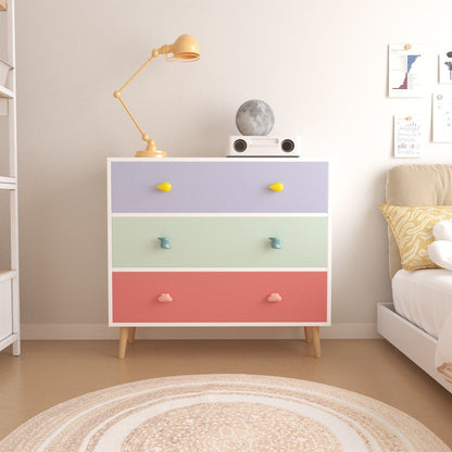 3 Drawer Dresser, Storage Cabinet With Anti Tip Safety