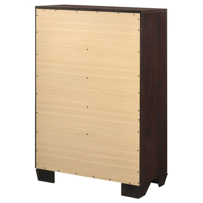 Hadfield - 5 Drawer Chest In Rich - Dark Brown