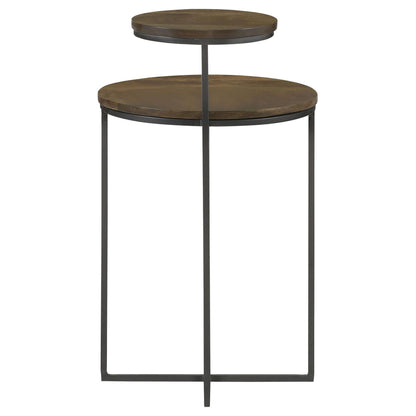 2 Tier Accent Table - Brown