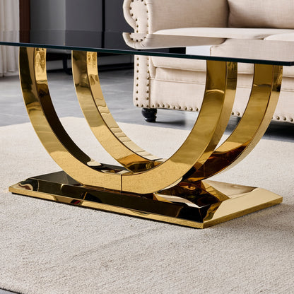Rectangular Coffee Table With Base