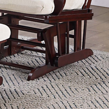 Upholstered Glider Chair With Ottoman