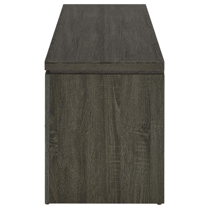 2 Drawer TV Console With Floating Top - Gray