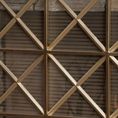 Margaret - 3 Panel Fireplace Screen Iron