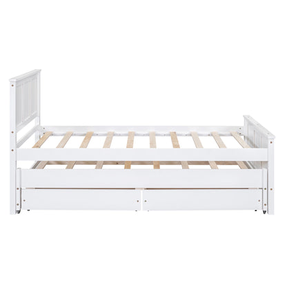 Platform Bed With Trundle And Drawers