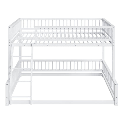 Bunk Bed With Ladder And Safety Guardrails