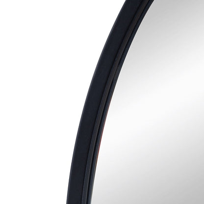 Arched Mirror With Metal Frame, Wall Mirror For Living Room Bedroom Entryway