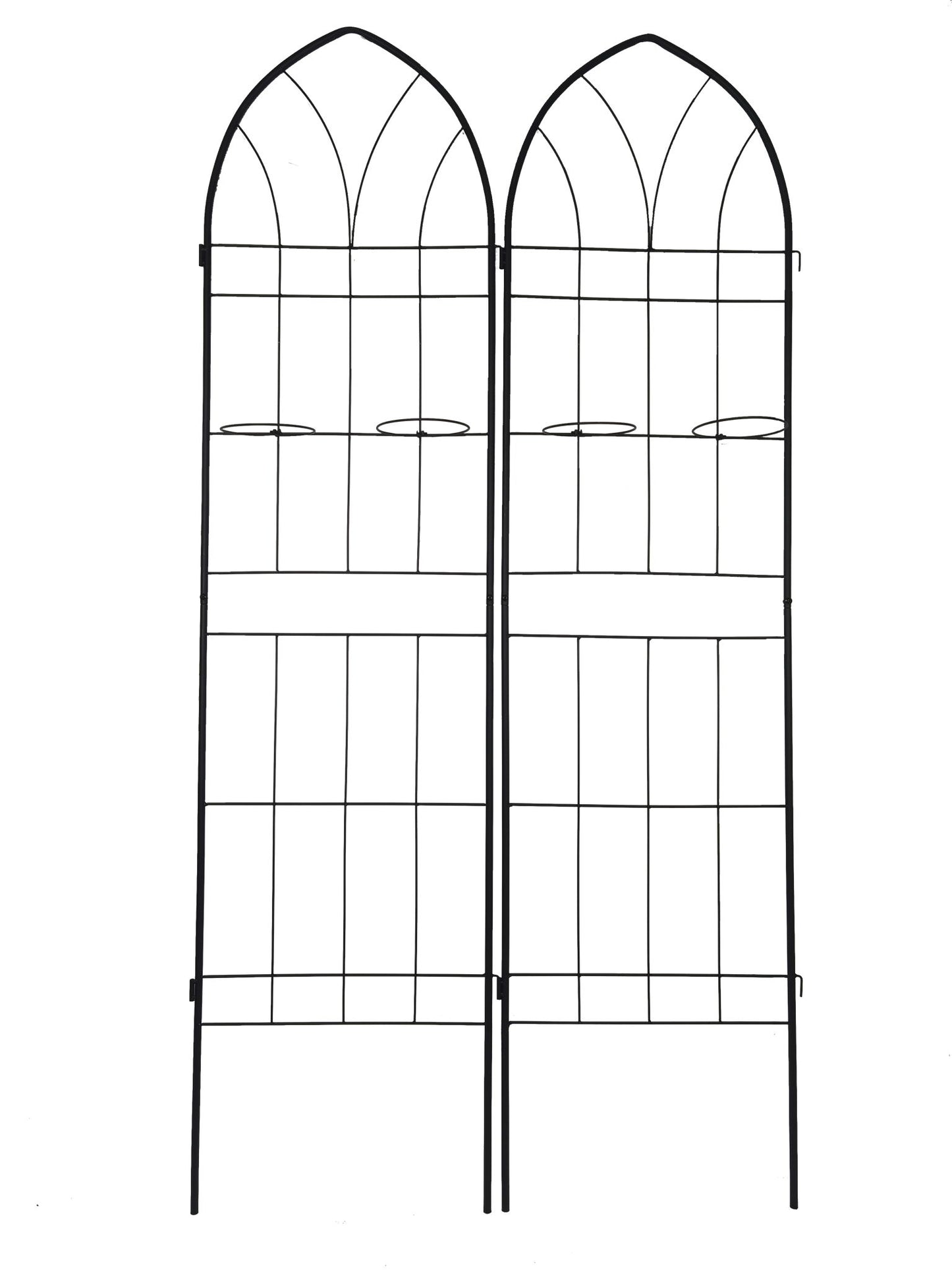 Metal Garden Trellis Rustproof Trellis For Climbing Plant, Outdoor Flower Support