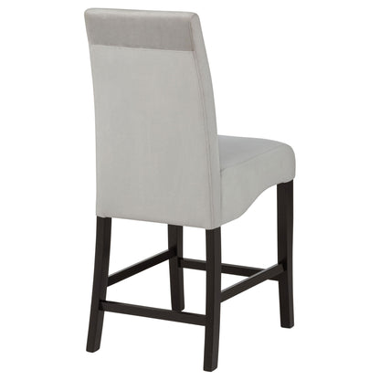 Upholstered Counter Stools (Set of 2) - Gray