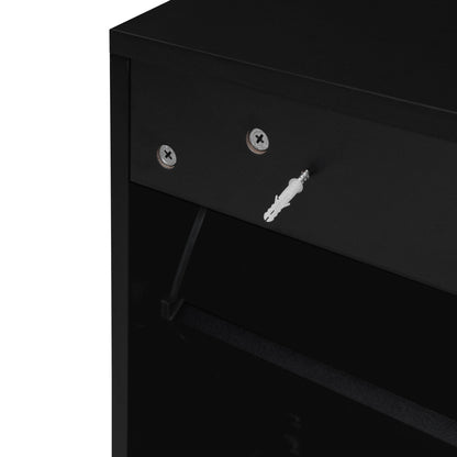 Modern Rattan 3 Door Shoe Rack Cabinet For Entryway