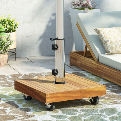 Ralph - Square Umbrella Base - Teak