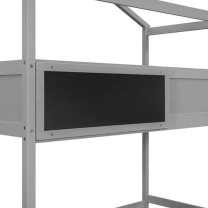House Style Bunk Bed With Storage Staircase And board