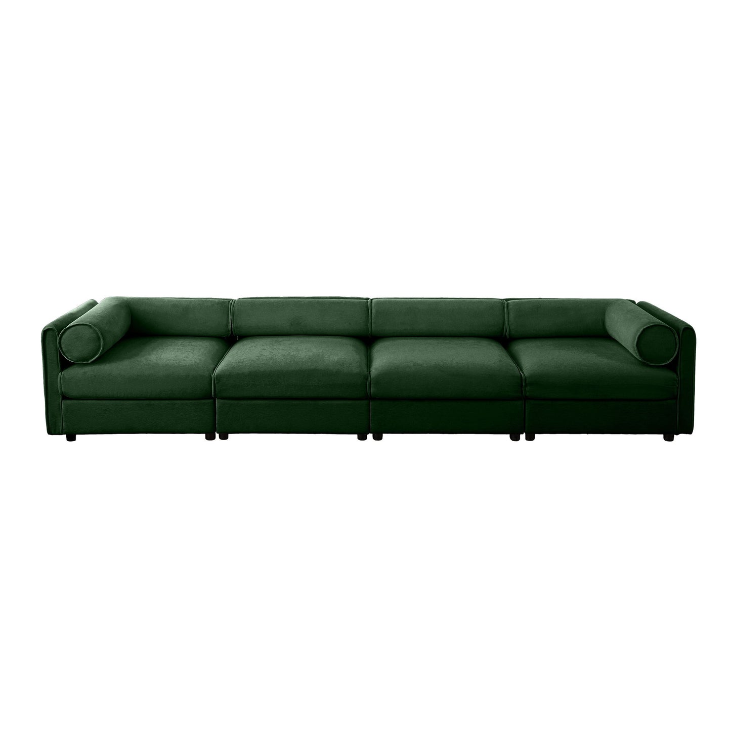 Stylish Sofa With Storage Seat And Cylindrical Backrest