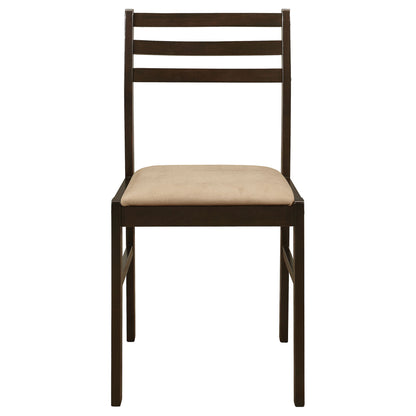3 Piece Dining Set With Drop Leaf Table And Upholstered Chairs
